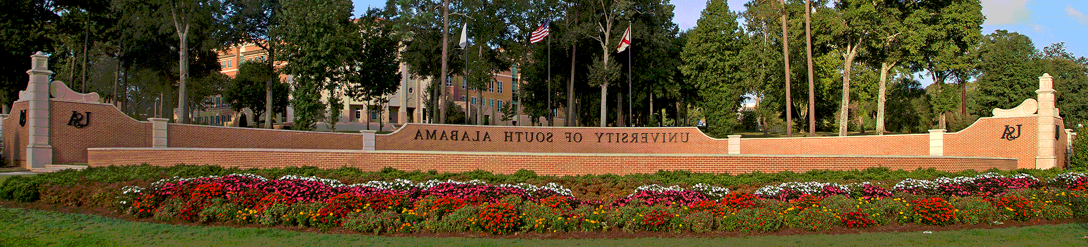 USA Street view showing sign.